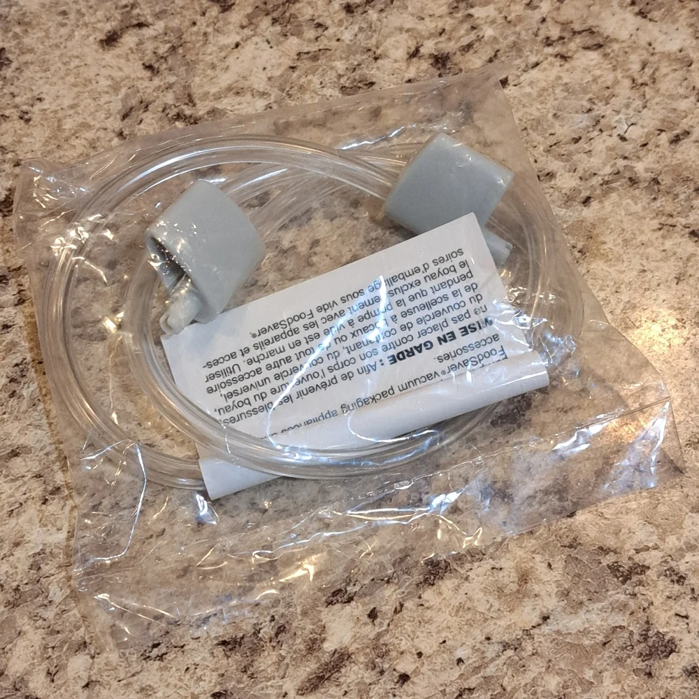 Food Saver Snail Vacuum Canister Set of 3 Clear w/new hose